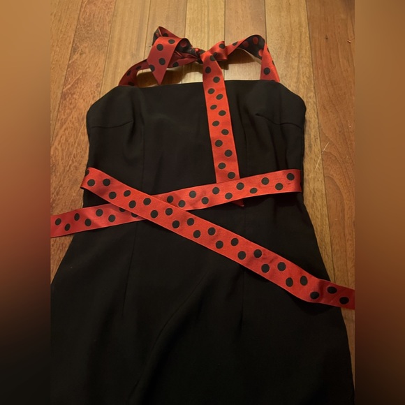 Retro Pin Up Dress. Halter top, curvy cut. - Picture 2 of 3